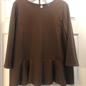 Ralph Lauren Peplum Blouse